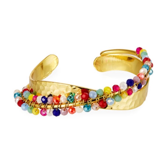 Panacea Jewelry - New Panacea Crystal-Beaded Cuff Bracelet